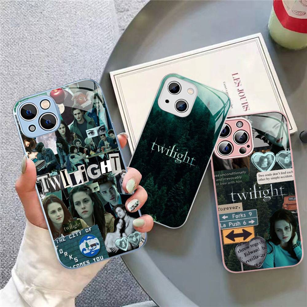 TV Twilight Isabella Edward Cullen Tempered Glass For Iphone 14 13 12 11 Pro Mini XS MAX 14Plus X XS XR Cover