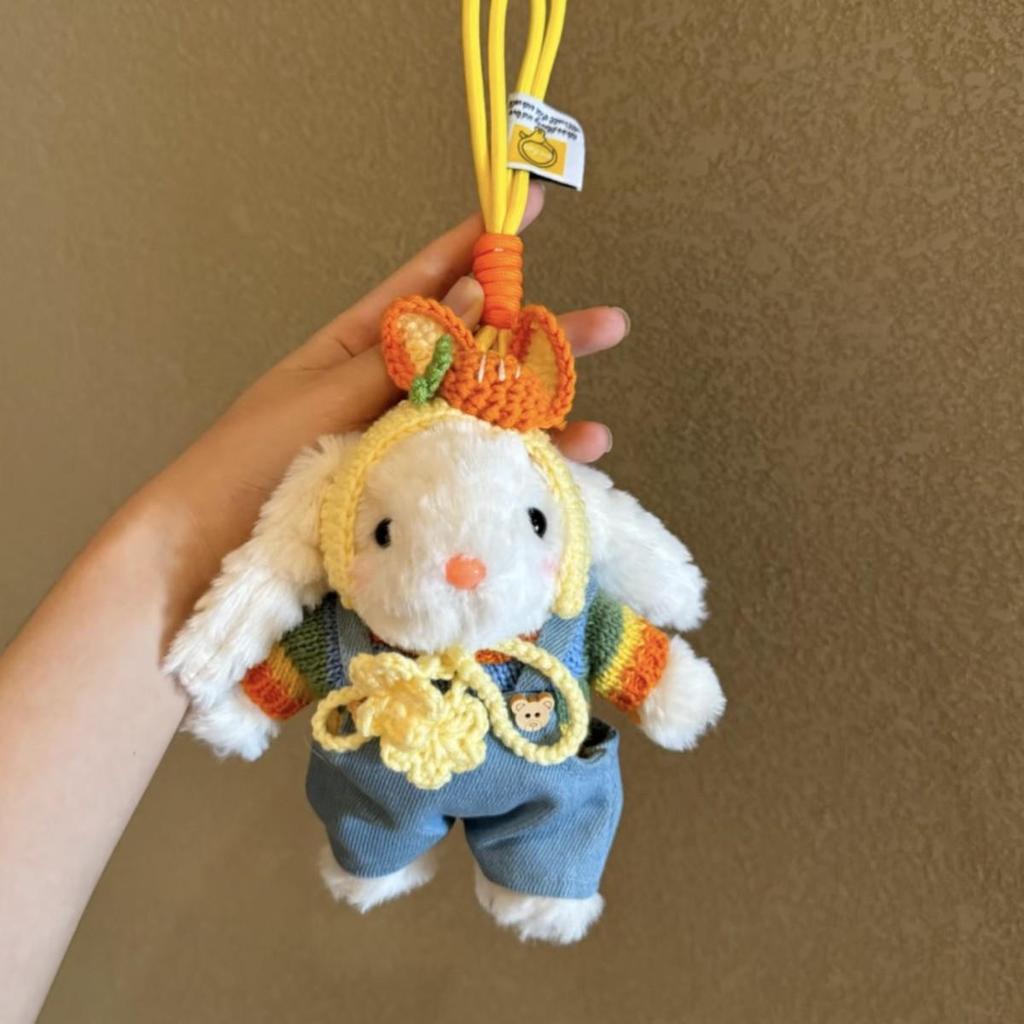 Bonnie Bunny Plush Keychain: Cute Girl Doll Bag Charm & Bestie Birthday Gift