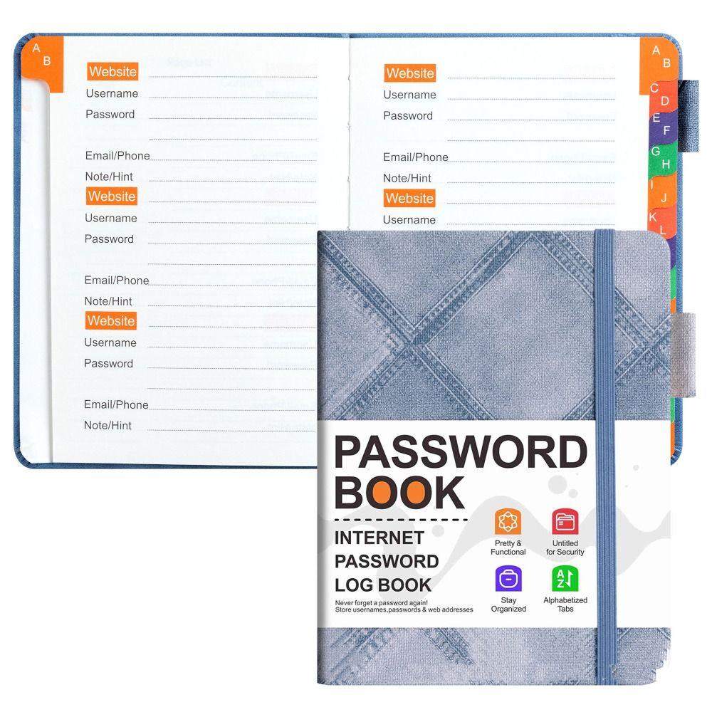 To Record Internet Logins Password Organizer Address Book Password Keeper Notebook  For Seniors