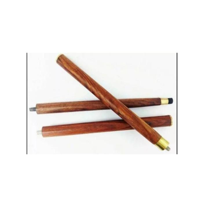 Vintage Antique Wooden Walking Stick Cane Victorian Brass Globe Head Handle Gift