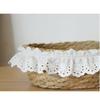 with Lace Trim Storage Basket Woven Organizer Basket Sundries Storage Box  Kitchen