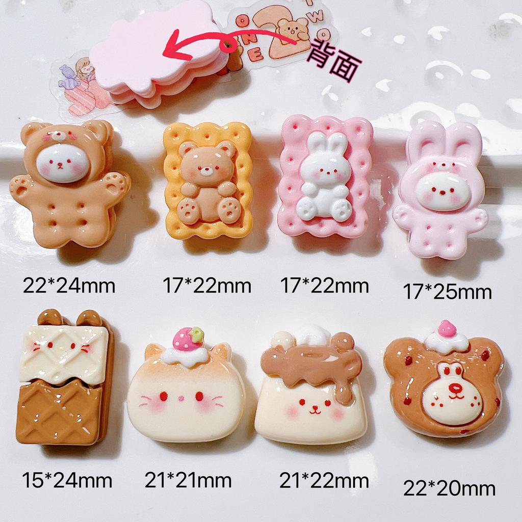 10Pcs New Cute Resin Cartoon Bowtie Cat Flat Back Parts Embellishments For Hair Bows Accessories