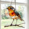 Birds Hanging Ornaments Acrylic Bird Window Decorations Colorful Sun Catchers for Christmas Trees Easter Parties Home Garden Patio Balcony Decor