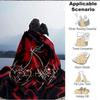 1pc Flame Heart cherry Blanket, Lightweight Flannel Throw Blanket For Sofa, Bed, Travel, Camping, Living Room, Office, Couch, Chair, And Bed