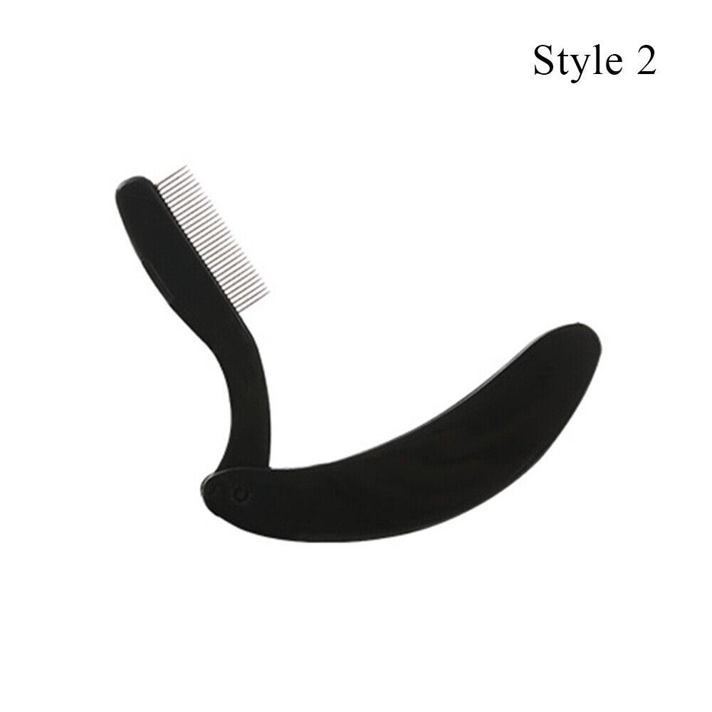 

Складная расческа для ресниц, 1 шт., металлическая кисть для бровей, инструмент, разделитель туши для ресниц