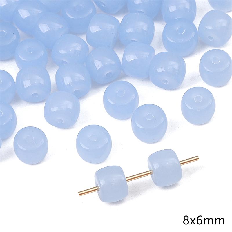 20pcs Blue Color Crystal Glass Loose Space Beads for Bracelet Necklace DIY Jewelry Craft Making Beads