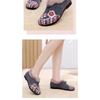 New Women's Cotton-Lined Boots with Thickened Insulation Flat-Soled Embroidered Shoes for Middle-Aged and Elderly Women