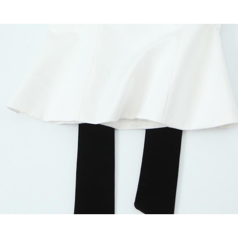 Top bandeau sexy de otoño para mujer con decoración de lazo