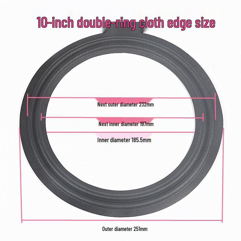Double Fold Cloth Edge Speaker Repair Ring - 8", 10", 12" Cone Accessories