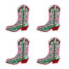 10pcs /Lots Western Cowboys Embroidered Patches Letter Patch Iron On Patches For Clothing Thermoadhesive Patches Jackets Hats Diy 