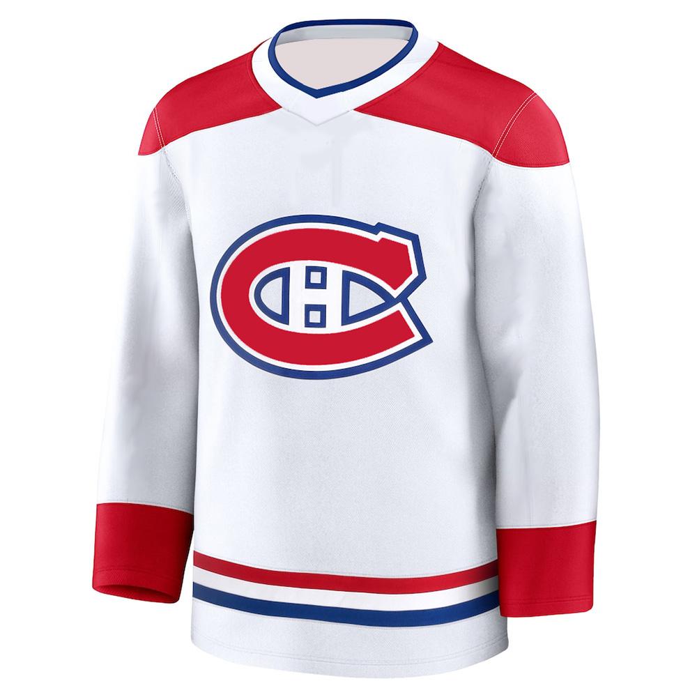 Montreal Canadiens Jersey Fashion Women Men Ice Hockey Jerseys Summer Long Sleeve Comfortable Breathable Oversized Sportswear