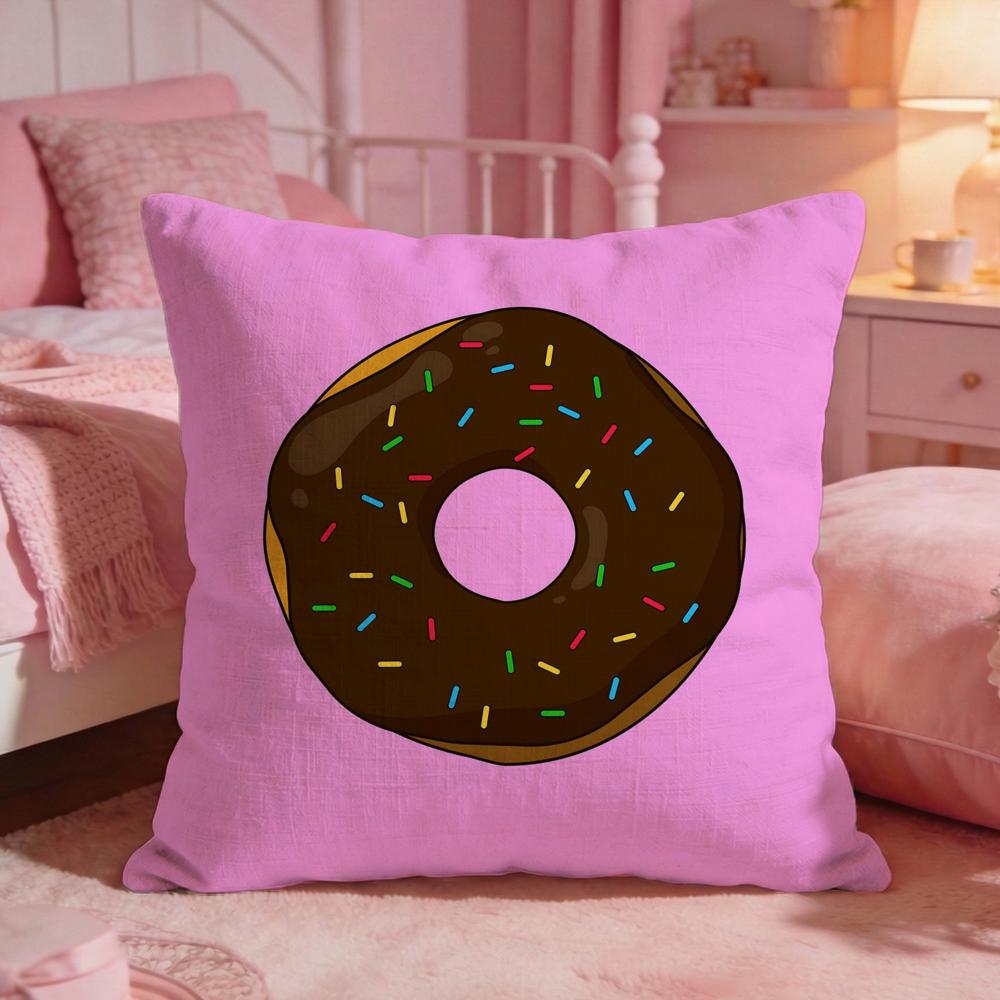FooddonutS Cushion Cover Premium Comfort Reversible Pillow Cove Two In One Design for Any Room Car Interior