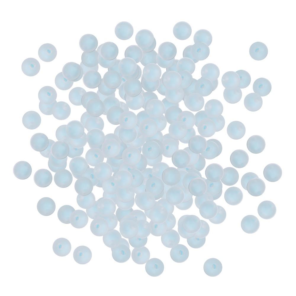 500g Blue Frosted Beads Green Round Loose Beads Resin Beads Bracelets Making синий