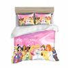 Disney Prinzessin Serie 100% Polyester Bettwäsche Set Bettbezug Für Zuhause 3-teiliges Set 1 Bettdeckenbezug Anime Niedlich Bedruckt Cartoon
