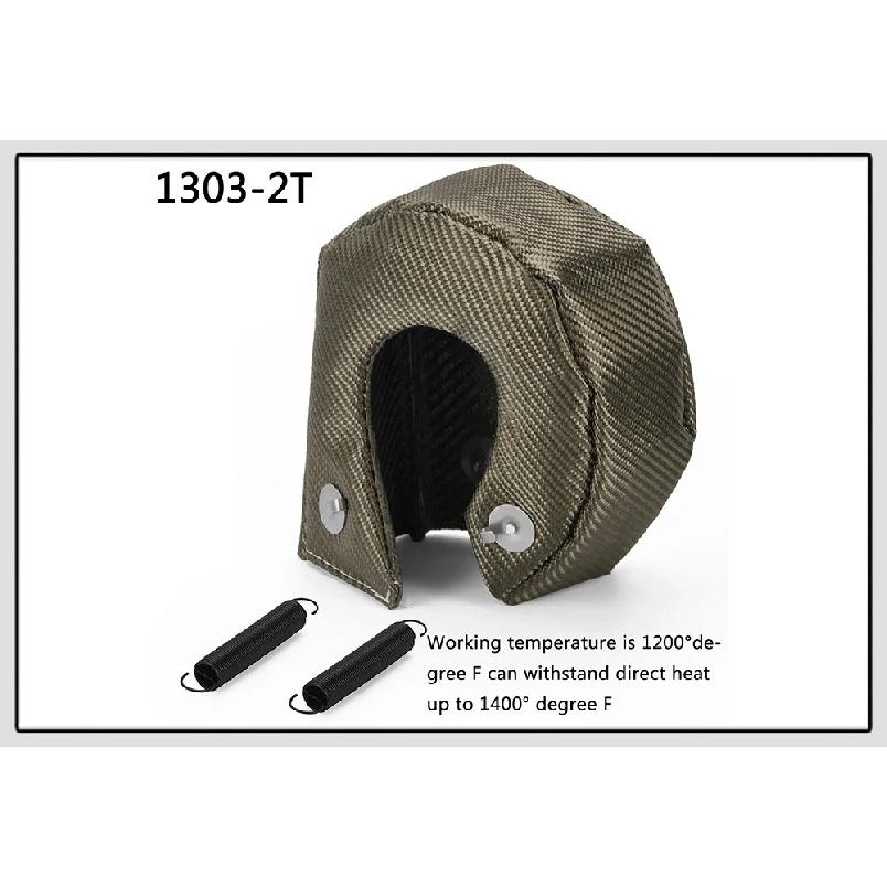 VR - 100% Full Titanium T3 Turbo Charger Heat Shield Cover Blanket Fit For : T2 T25 T28 GT28 GT30 GT35 Car Accessories
