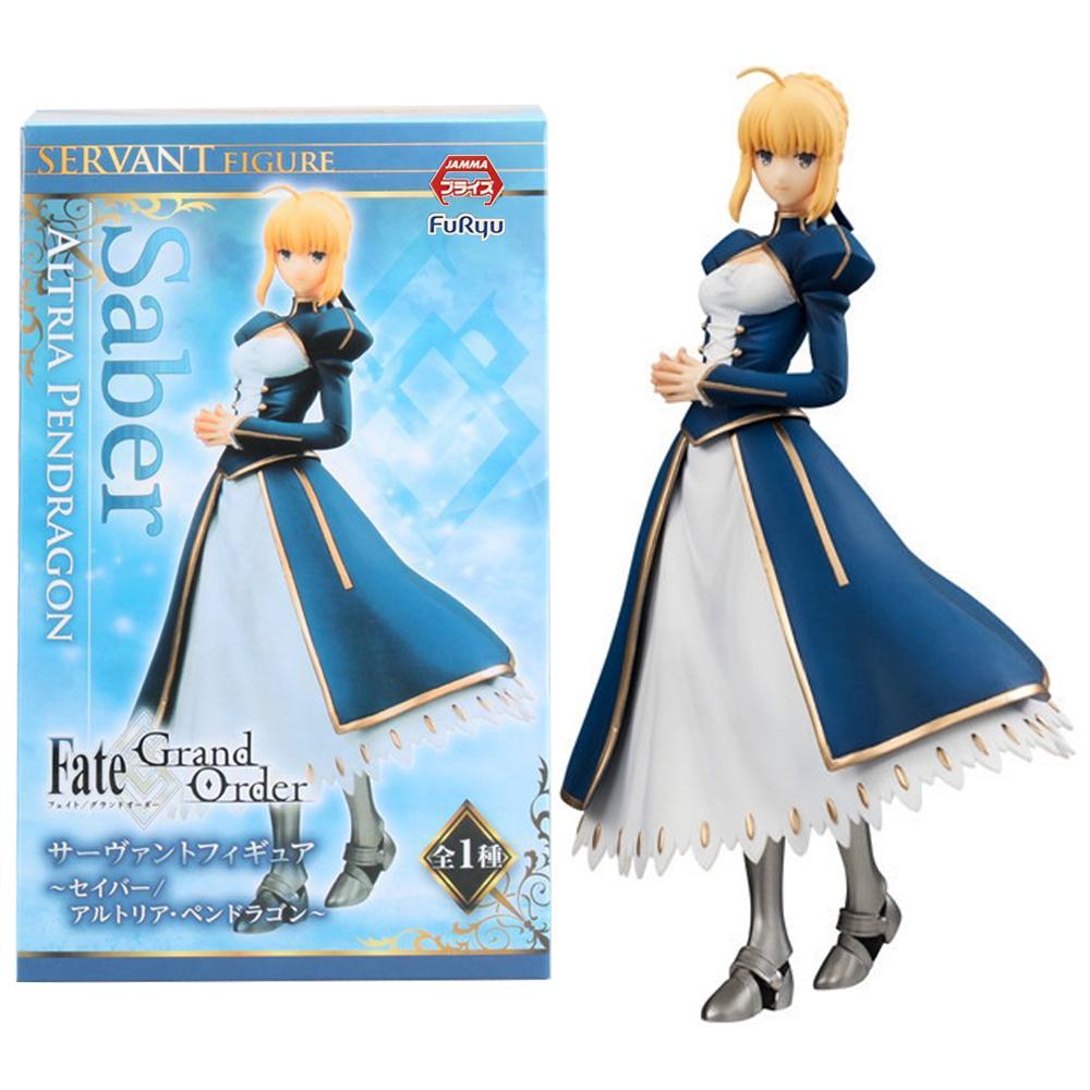 19CM Anime Fate/Stay Night Altria Pendragon Figure 1/7 Dress Model Toy Gift Collection Action Figure PVC With box