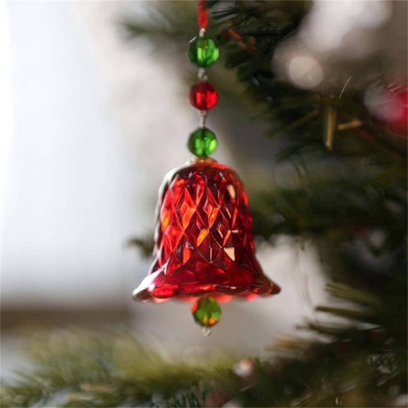 62KD Elegant Crystals Wind Chimes Christmas Trees Decorations Sun Catcher Pendants