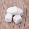 10Pcs/pack Dices Set Acrylic White Dices Teaching Props Game Accessories Mathematical Tools Round Corner Dices Set