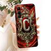 For Infinix Hot 70 X6895 2026 Feather Crown Initial Letter Phone Case For Infinix Hot70 Soft Silicone Covers Bumpers
