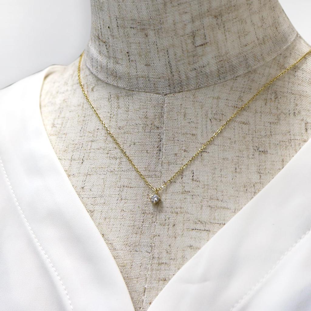 Necklace Moissanite Moissanite Gold Carat Single Ladies Accessory Adjustable Length Comes with Jewelry Box Present Gift Surprise Certificate of