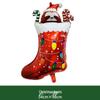 Celebrate Christmas with 18/32-Inch Aluminum Foil Balloons - Festive Santa and Snowman Decorations