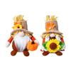 Fall Decoration Harvest Thanksgiving Decorations Gnomes Plush Elf Dwarf Doll Figurine with Pumpkins Autumn Maples