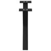 Vidaxl Coffee Table Legs, 2 Pcs, Black, 60X(30-31) Cm, Steel