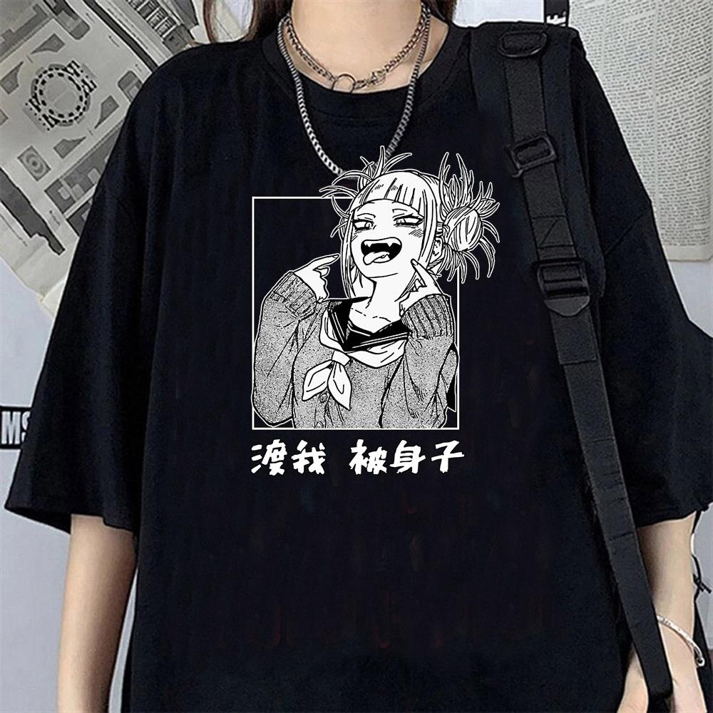 Himiko Toga Tshirt Teen Anime Grunge Aesthetic 80s Hip Hop Harajuku  Top Tees Women Psychedelic 80s Classic Vintage Harajuku