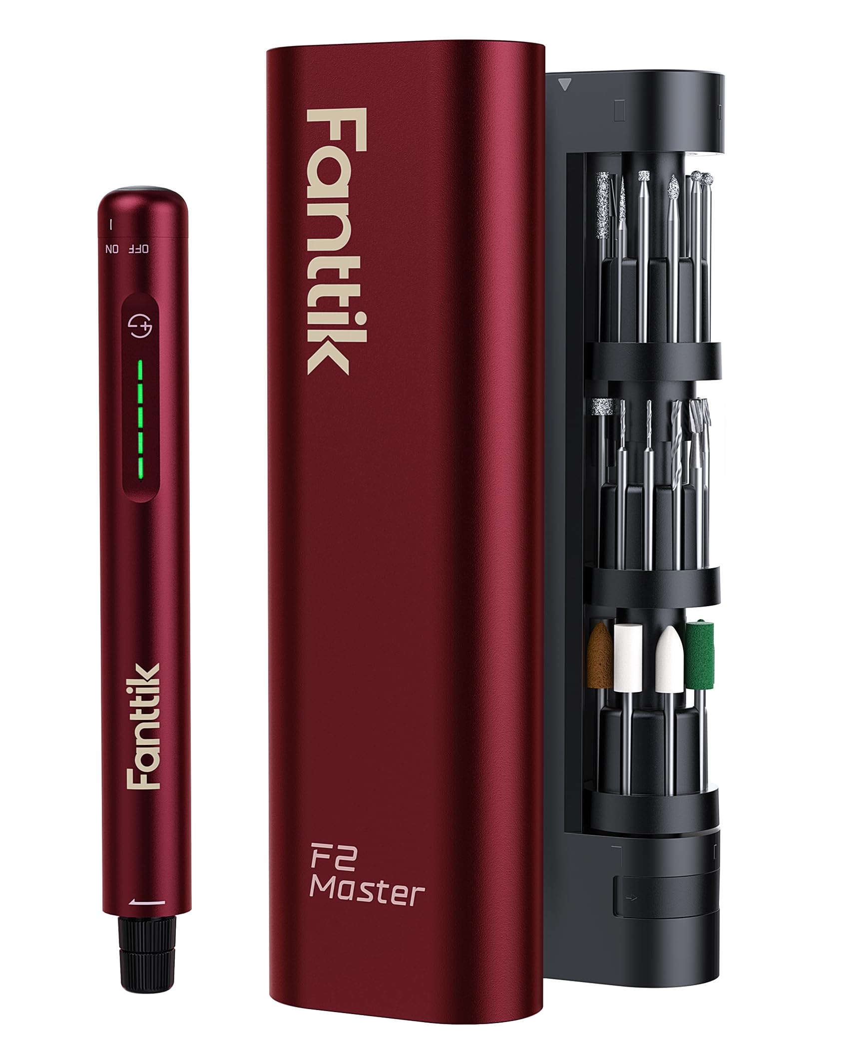 

Fanttik F2 Master Mini RPM Высокоскоростной 4В Магнитный 35 светодиодов Грязь DIY Красный Роутер, 5 скоростей, 25 000 оборотов, Беспроводной, USB-C, Перезаряжаемый, Вращение,