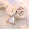 Weihua Silver-Plated Geometric Triangle Necklace for Women