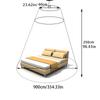 Summer Polyester Mesh Fabric Home Bedroom Hanging Decor For Double Bed Hung Dome Mosquito Net Baby Adults Summer Elegant