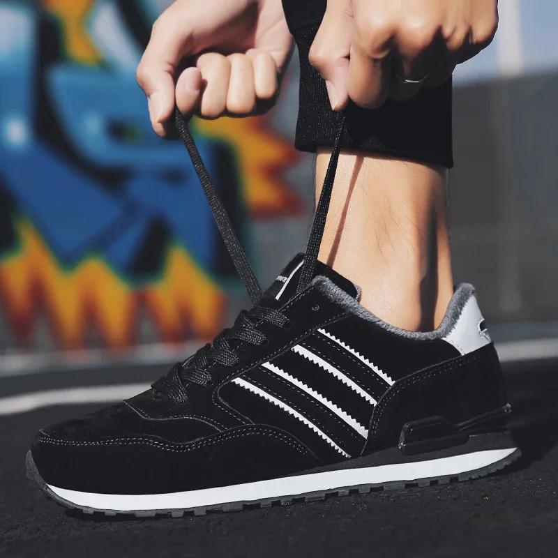 Men Casual Walking Shoes Light Suede Running Sneakers Classical Man Comfort Outdoor Breathable Mesh Flats Jogging Sport Trainers