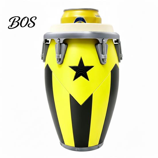 Portable Can Holder Conga Style Soda 3D Printed Classic Drum Shape Universal Flag Pattern 12Oz Standard Cola Beverage Beer Durable