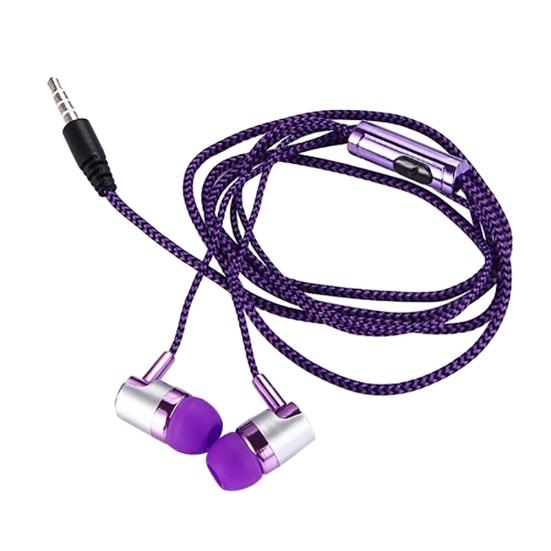 3.5mm Wired In-ear Stereo Music Earphone Earpiece Hands-free Mic for Smart Phone