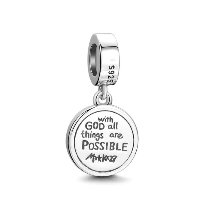 New Christian Bible Cross Jesus Dangle Bead Fit Original Europeancopper Charms Bracelet Necklace Keychain Diy Jewerly