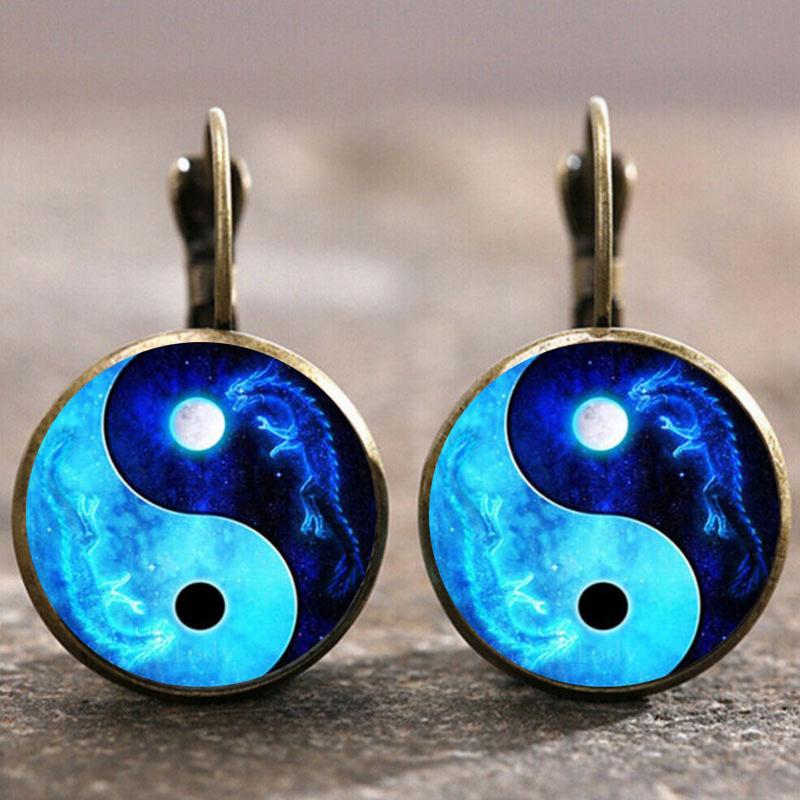 Fashion Earring Y2K Vintage Marigold Time Gem Flower Ear Buckle