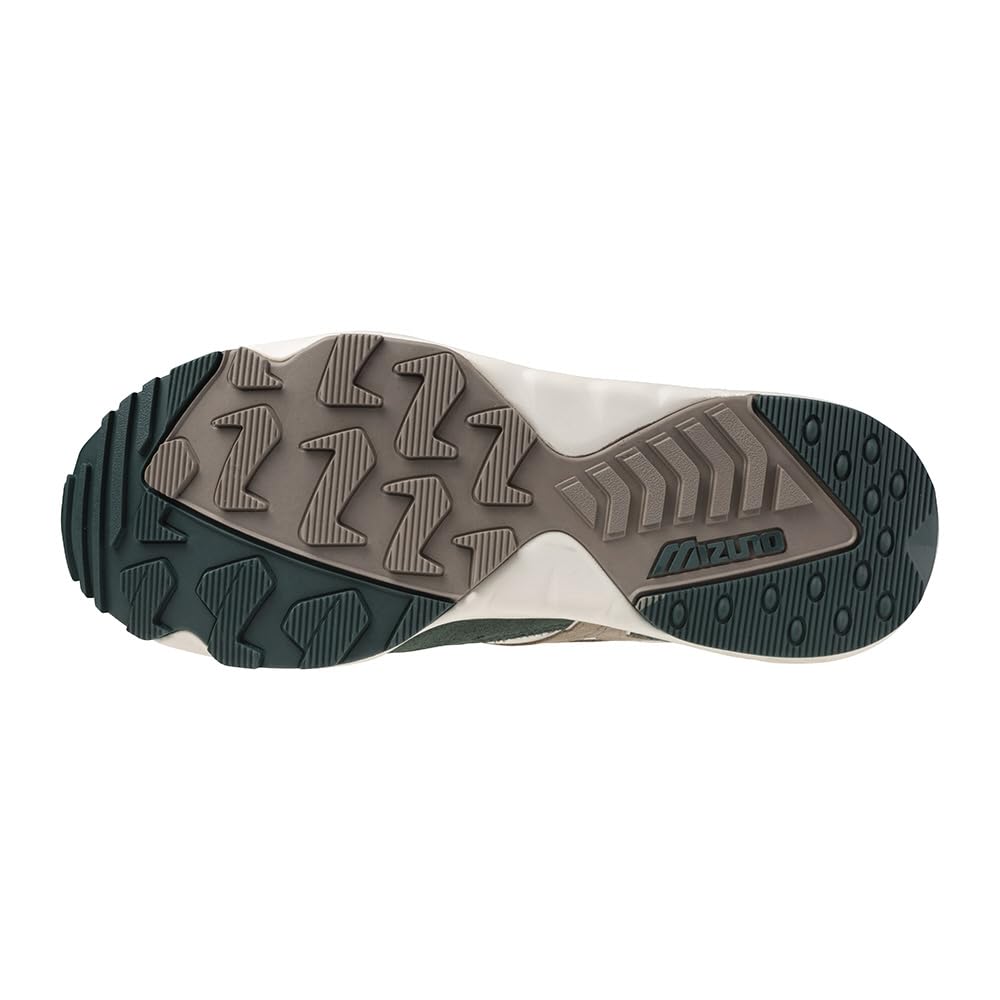 Mizuno Contender Sneakers, Sport/Casual, Off-White/Gray/Green, Size 25.0 Cm, 2E