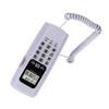 T555 Mini Wall Mounted Phone Caller ID Hotel Home Office Telephone with LCD Display Backlight(White )