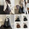 Stylish Pu Tote Bag For Women In Black And Brown Perfect For Casual Commuting