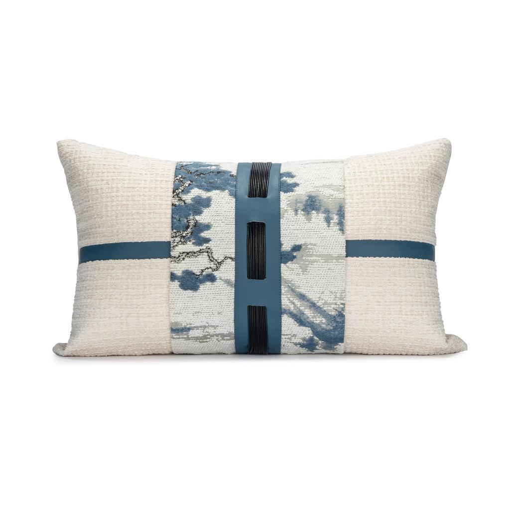 Modern Chinese Style Sofa Pillow Mountain Water Landscape Painting Lightweight Luxury Combination Home Stay Bed Head Cushion