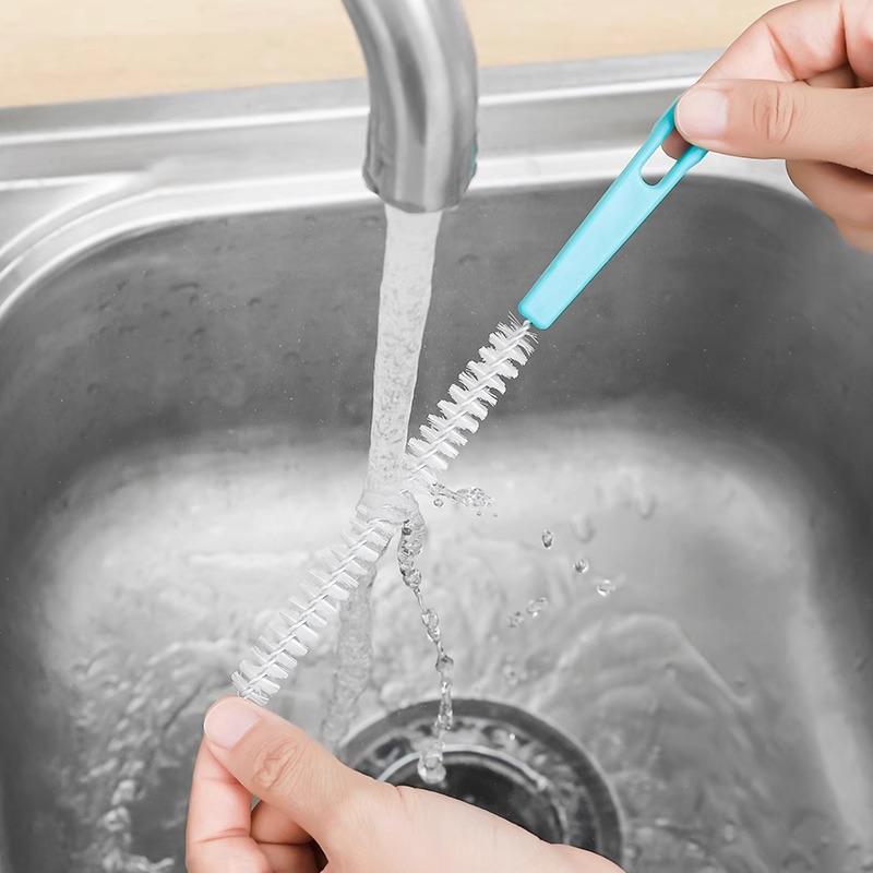 Lotus Root Hole Cleaning Brush Set: Clean Milk Bottles, Cups, Straws, and Icing Tips with Stainless Steel Brushes