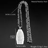 Virgin Mary Pendant Necklace for Women Men Stainless Steel Gold Plated Our Lady of Guadalupe Catholic Necklaces Amulet Jewelry