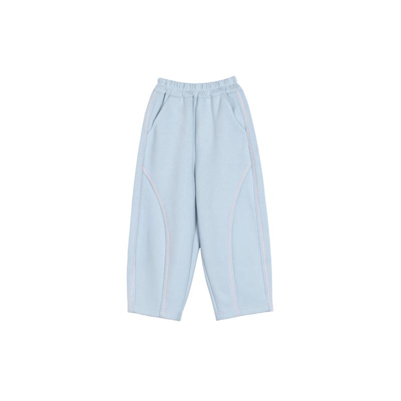 LUSON Girls  Spring Loose Fit Casual Trousers 120 синий