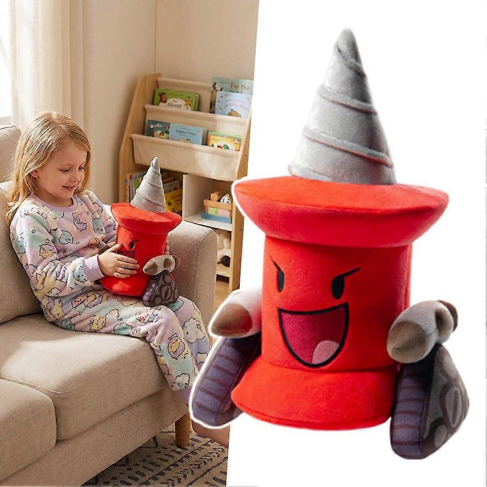 Cute Drill Plush Toy, Funny Construction Character Stuffed Animal, Soft Collectible Gift for Kids & Fans