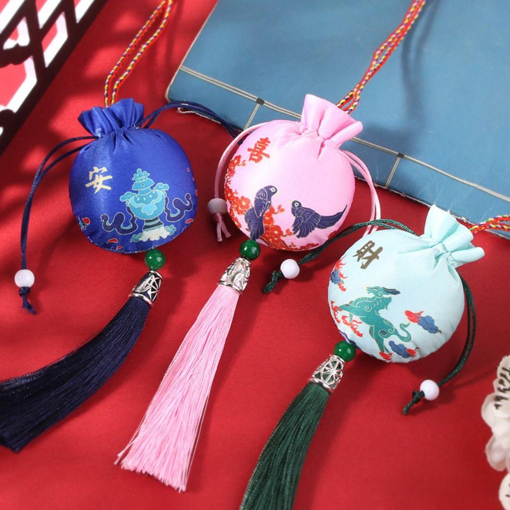 Hanging Neck Women Sachet Tassel Chinese Style Sachet Retro Jewelry Packaging  Girl