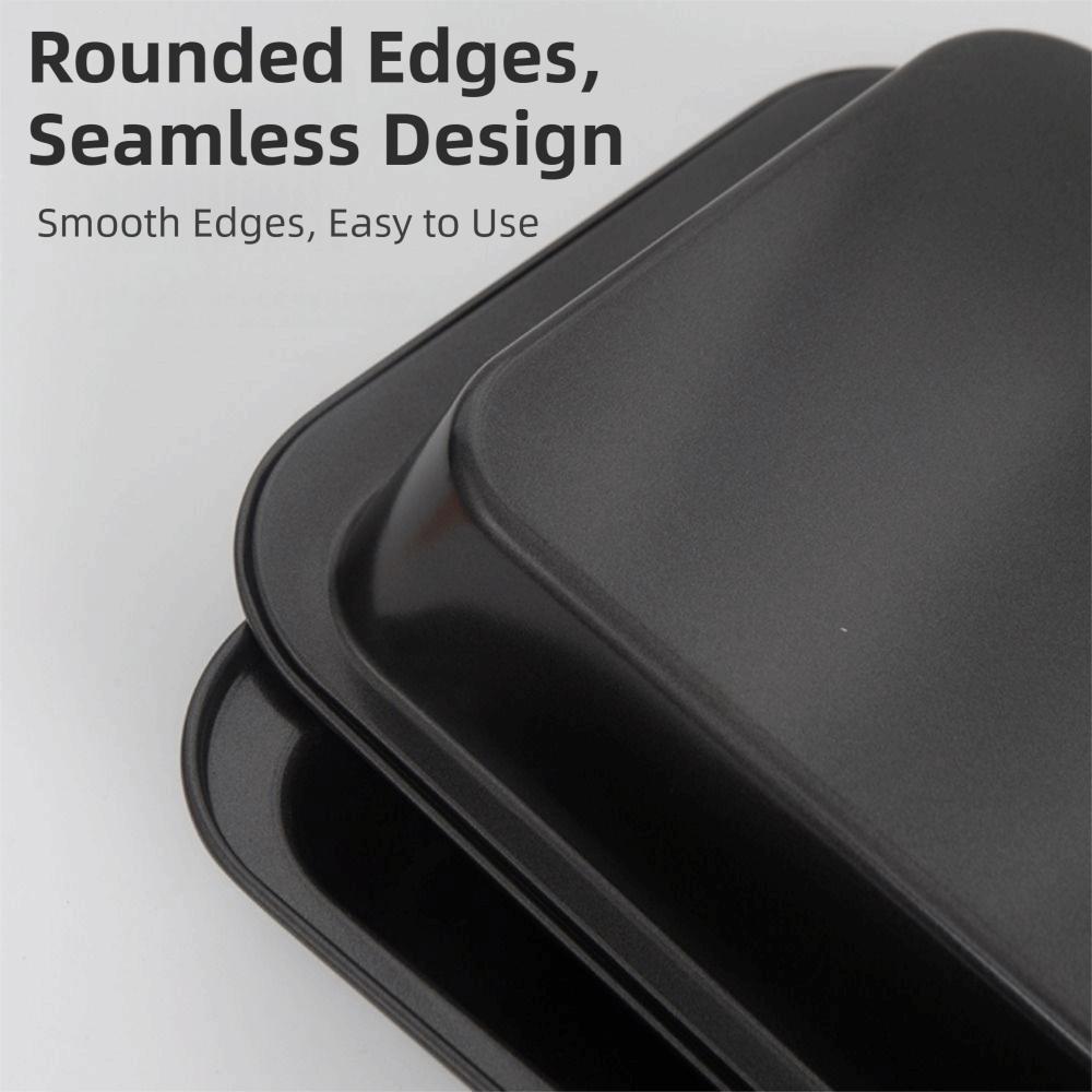 31/37/42/47cm Rectangular Baking Pan Non-Stick Cookie Sheet Easy Clean Baking Tray  Kitchen Use