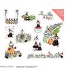 World Craft Moomin Glitter Flake Aurora Little My and Stickers, Foil, Siblings, MOKFS-110