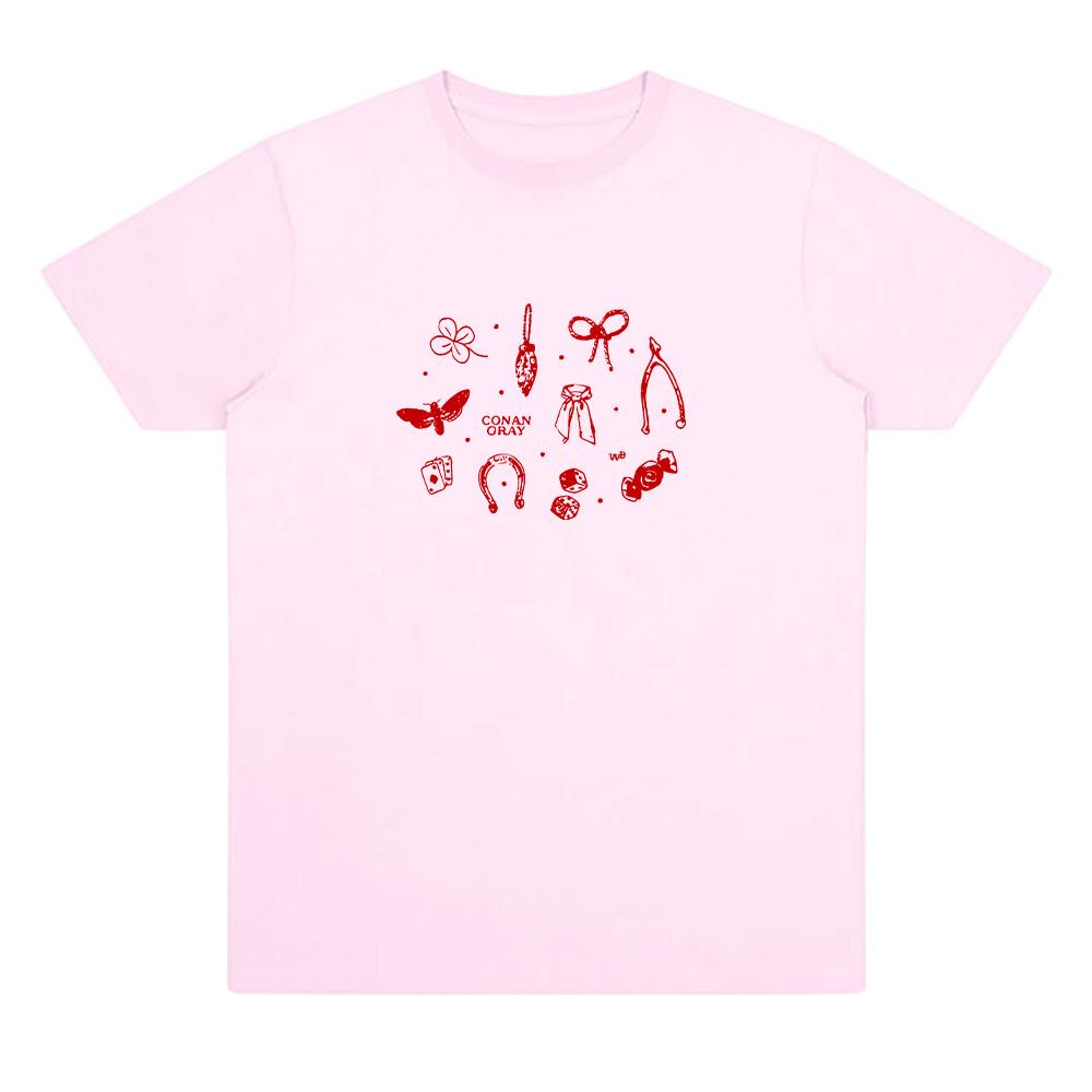 

Футболка Conan Gray Knick Knack Альбом Wishbone Футболки з графікою Conan Gray Хараджуку Високоякісні топи Бавовняні футболки Унісекс футболки S рожевий