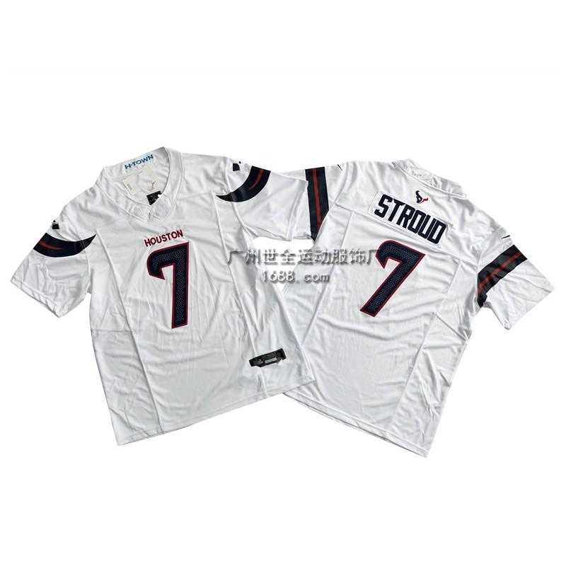 Mens Houston Texans NFL Football Jersey Premium Embroidered Retro Style Cotton Blend Sport Shirt Fan Wear Casual Use