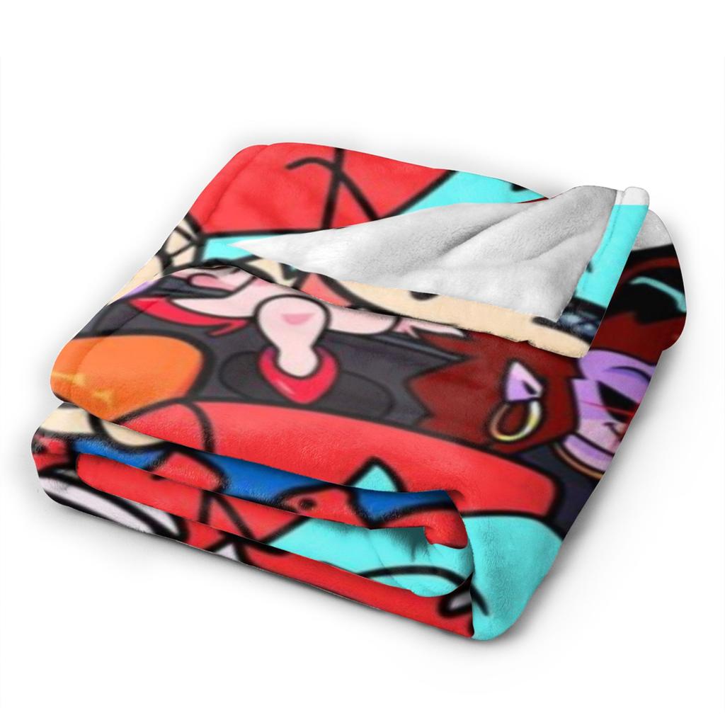 Funny Friday Night Funkin Blankets Super Soft Flannel Relax Throw Blankets Machine Washable